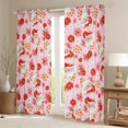 thumbnail image 2 of Manfei Kawaii Santa Claus Black Out Curtains for Kids, Pink Groovy Flower Floral Curtains Pack of 2 (42x63 Each), Merry Christmas Bedroom Curtains, Curtains and Drapes Bedroom Decor, 2 of 6