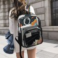 thumbnail image 6 of Ttyddzy Clear Backpack Heavy Duty PVC Transparent Backpack for College Workplace, Cartoon Space Astronaut, 6 of 8