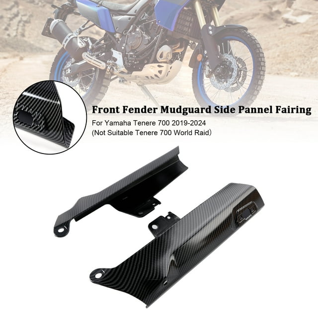 Front Fender Side Panel Protector Fairing For Yamaha Tenere 700 2019-2024 Carbon