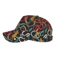 thumbnail image 2 of Lsque Snake And Flower Baseball Cap Trucker Low Profile Hat Golf Dad Hat Adjustable Original Classic Unconstructed Plain Cap Men Women, 2 of 9