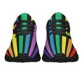 thumbnail image 3 of Unisex Rainbow Sneakers, LGBT Shoes for Men Women Lightweight Breathable Running Shoes Black Size 9.5, 3 of 7