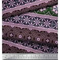 thumbnail image 3 of Soimoi Poly Georgette Tissu Tourbillons & Tissu Imprimé Artistique Floral 1 Yard 52 Inch Wide, 3 of 3
