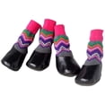 thumbnail image 1 of 2 pares de botas para perros, zapatos protectores para las patas, zapatos impermeables antideslizantes para perros, calcetines deportivos para exteriores, agarre fuerte, adecuados para cachorros, colo, 1 of 5