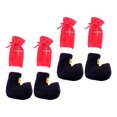 thumbnail image 1 of 4x Calcetines para sillas de Navidad, calcetines de elasticidad para muebles, calcetines antideslizantes de sillas, almohadillas para kusrkot cubre piernas, 1 of 8