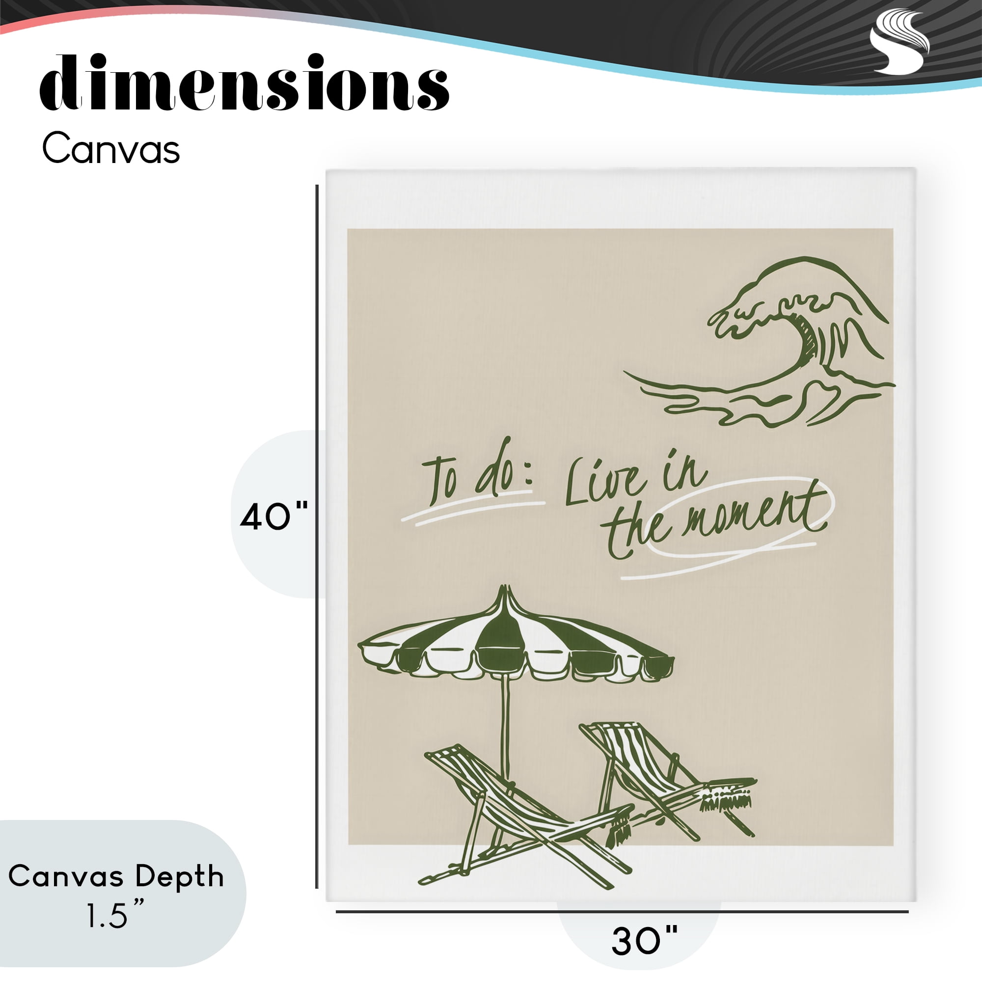 Stupell Industries To Do: Live In The Moment Canvas Wall Art, design by The Prints Vibe