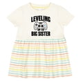 thumbnail image 3 of Inktastic Leveling Up to Big Sister Girls Baby Dress, 3 of 5