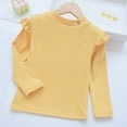 thumbnail image 2 of Toddler Girls Shirts Long Sleeve Tops Fall Winter Casual Tees Kids Soft Breathable Daily, 2 of 3