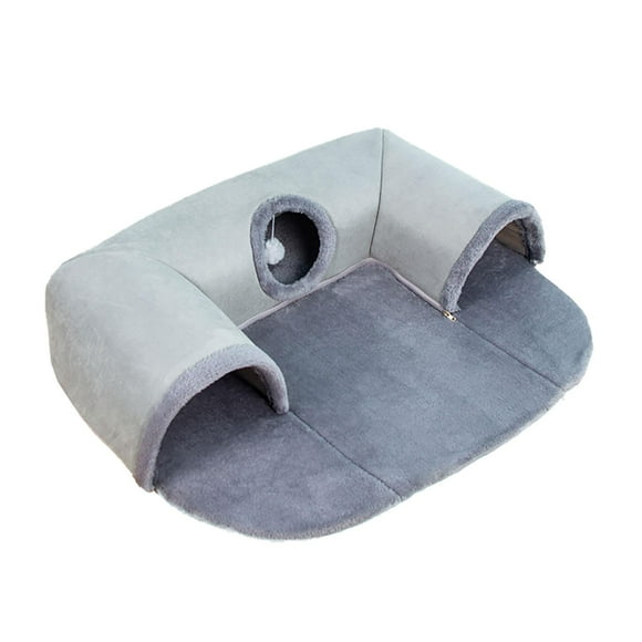 Cama túnel para gatos, colchoneta para dormir para gatos, hurones, camas para conejos, túneles, tubos para gatos, juguete grande