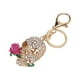 thumbnail image 1 of Llavero De Calavera, Anillos De Llave De Calavera De Flores Gancho, Diamantes De Imitación Checa, Día De La Madre, Colgante De Bolsas, Con Anillos De Llave, Colgante De Autos, 1 of 7