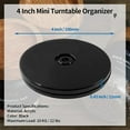 thumbnail image 4 of NOGIS 2-Pack 4 Inch Lazy Susan Turntable Organizer 360 Degree Rotating Bearings Acrylic Round Turntable for Kitchen Corner Cabinets/Spice Rack/Table Cake Decorating - Black, 4 of 7