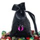 thumbnail image 1 of Bolsa de dados de cuero para juego de rol D&D Dungeons & Dragons con cordón para regalos de monedas y accesorios Ojo redondo, 1 of 5
