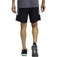 thumbnail image 3 of adidas Mens 3 Stripe Shorts with Zipper Pockets (Black/Grey Six/White, Medium), 3 of 4