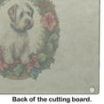 thumbnail image 5 of Sealyham Terrier Christmas Flowers Glass Cutting Board 12 in x 15 in, 5 of 5
