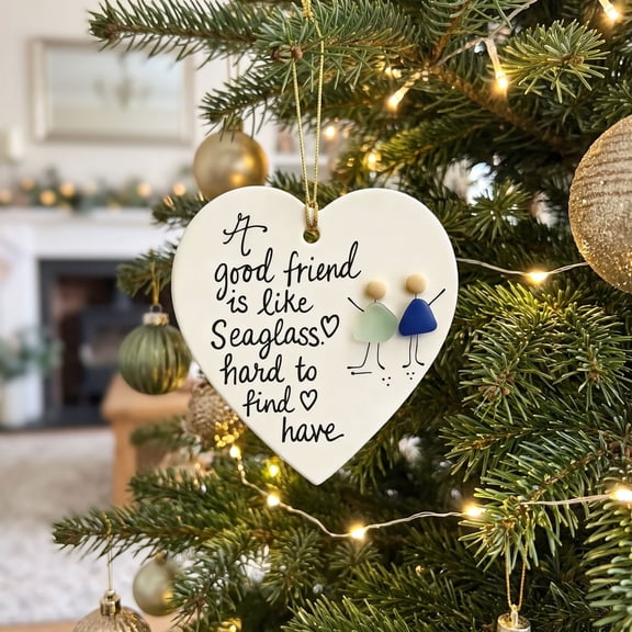 Christmas Tree Decorations Friendship Ornaments Christmas Decorations Indoor Heart Shape Christmas Ornaments for Tree Vintage Christmas Ornaments Hanging Decorations Christmas Party Decor