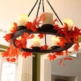 thumbnail image 4 of 2.3M Artificial Autumn Fall Leaves Greenery Ivy Leaf Fern Foliage Plant Flower, 4 of 9
