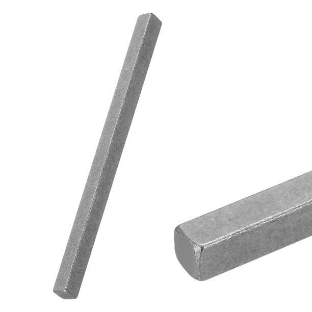 Uxcell Barra de acero cuadrada para llaves, 3/8" x 3/8" x 6" varilla de acero cuadrado laminado en frío de 45# para soportes estructurales mecánicos de maquinaria industrial y manualidades DIY