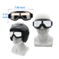 thumbnail image 2 of Juego de 2 gafas de moto LJDJ Vintage, antivaho, piel de piloto, 2 of 6