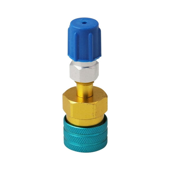 Yellow-Car Low Side Quick Connect, Hose Adapter, Fitting Connector, Air Conditioning, Alternative Charging, R12 to R134A, R1234YF