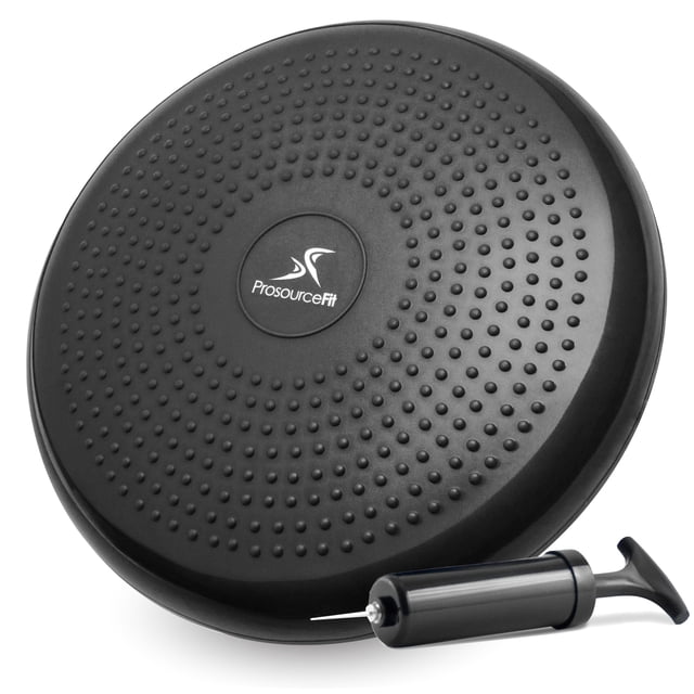 Balance Disc Trainer ProSourceFit Core de 14 pulgadas con bomba negra