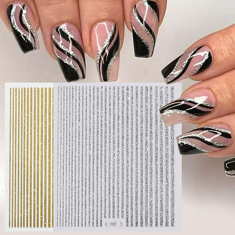 Nail Art Sticker Nails Art Decoration Manicure Shiny Nail Decals
