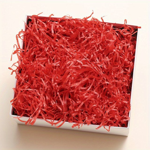 CHUANK 1 Pack 3.53oz Crumpled Colorful Raffia Paper Raffia Stuffing DIY Valentine‘s Day Candy Box Decoration Birthday Wedding Creative Gift Box Packaging Filling Decorative Materials R