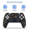 thumbnail image 4 of Pattern, Gorgeous, Black PS5/PS5 Slim Digital Disc Skin Sticker For Console And Controller Skins, 4 of 7