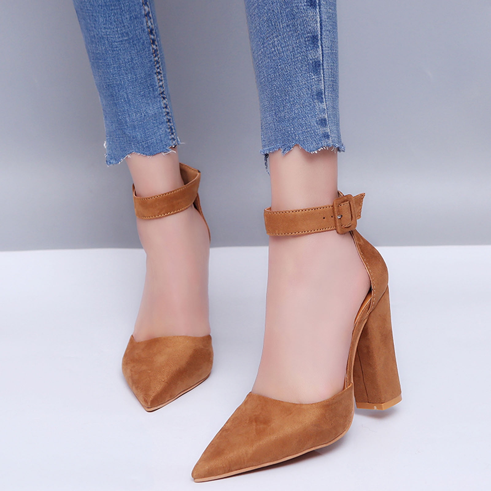 Chaussures pour Femmes Talons Hauts Pointus Mode Sandales de