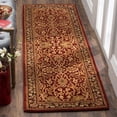 thumbnail image 4 of Safavieh  Handmade Persian Legend Hale Traditional Oriental Wool Rug Rust/Black 3' x 5' 3' x 5' Indoor Living Room, Bedroom, Dining Room Rectangle, 4 of 5