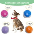 thumbnail image 4 of Voice Recording Button, ABS Wide Applications Pet Training Buzzer 30 Second Record Playback Rose Blue Violet Orange 4PCS  for Cats, 4 of 7