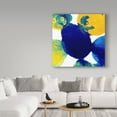 thumbnail image 3 of Trademark Fine Art 'Yellow and Blue Abstract Flowing Paint ' Canvas Art by Amy Vangsgard, 3 of 3