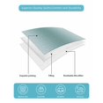thumbnail image 5 of Quilts King Size, Turquoise Grey Ombre Soft Comforter Bedding Set for Bed, Modern Abstract Art Gradient Lightweight Quilted Bedspread with Pillow Cover(2 Pieces) for All Season, 96x106 Inch, 5 of 6