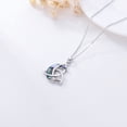 thumbnail image 6 of Coachuhhar Celtic Moon Necklace 925 Sterling Silver Abalone Shell Celtic Knot Pendant Necklace Crescent Irish Necklace Celtic Jewelry Gift for Women Men, 6 of 7