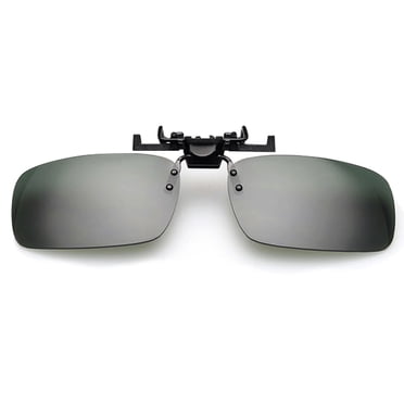 Clip-On Flip Up Polarized Sunglasses – Oversize For Men Women – UV400 Driving Glasses