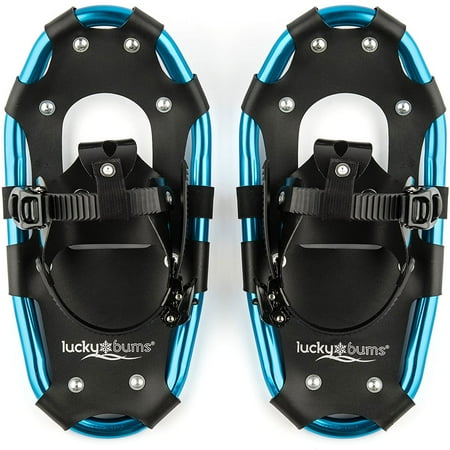 Lucky Bums Youth and Adult Snowshoes, Blue, 19-inch