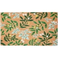 thumbnail image 2 of HomeRoots 555249 17 x 29 in. Natural & Green Coir Botanical Leaves Outdoor Door Mat, 2 of 3