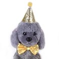 thumbnail image 4 of Graflsoa Golden Pom-Pom Christmas Hat for Dogs, Soft Cloth Material, Festive Pet Accessory, 4 of 7