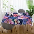 thumbnail image 3 of Yayeee Tablecloths 60" x 108" Rectangle Wrinkle Resistant Party Table Cover, Colorful Art Flowers, 3 of 8