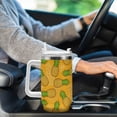 thumbnail image 6 of Hand Drawn Pineapple 40 Oz Tumbler with Handle and Straw Lid, Stainless Steel Insulated Travel Coffee Mug, Vacuum Insulated Water Bottle for Home, Office, Car, Keep Hot/Cold for Hours, 6 of 8