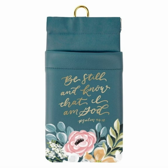 Christian Art Gifts Premium Vegan Leather Protective Eyeglass Case for Women: Be Still & Know Inspirational Scriptur, (Hardcover)