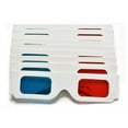 thumbnail image 1 of Rtyweth 100 Pcs Lunettes Jetables 3D Rouges Bleues Lunettes Confortables Pliables Anaglyphe pour Lunettes de Film Jeux Universels, 1 of 9
