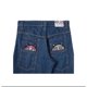 thumbnail image 1 of Pantalones vaqueros casuales con estampado de patrón simple de estilo hip-hop de Harajuku, pantalones deportivos diarios retro de patineta para hombre, pantalones de pierna ancha de diseño Y2K, 1 of 3