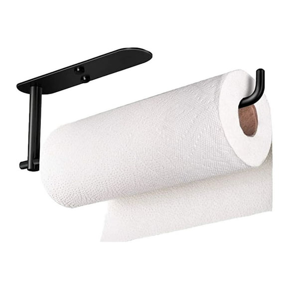 Punch-free Home Kitchen Cabinet Roll Paper Holder Towel Rack Fresh-keeping Bag