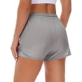 thumbnail image 4 of Women's 2-in-1 High Waisted Running Shorts | Tummy Control Anti Chafe Liner | Quick Dry Lightweight Athletic Gym Shorts with Deep Zipper Pockets, 4 of 4