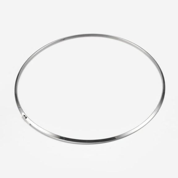 1Pc 304 Stainless Steel Choker Necklaces Rigid Neck Wire Necklaces Stainless Steel Color 5inch (13.7cm) Inner Diameter 3mm Wide 1mm Thick Jewelry Crafting Supplies for Necklaces Silver