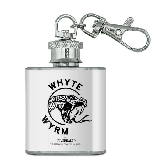 Riverdale The Whyte Wyrm Stainless Steel 1oz Mini Flask Key Chain