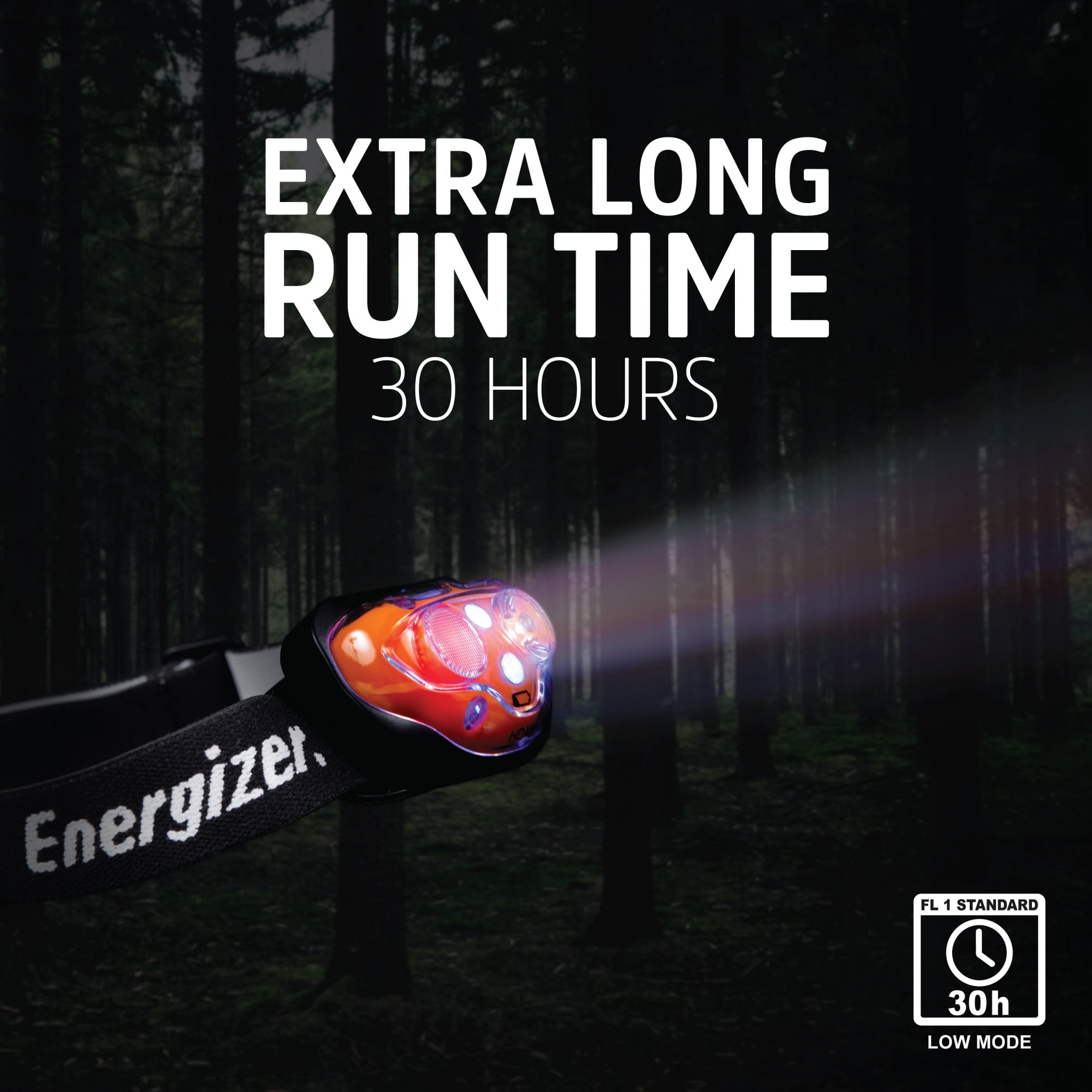 Energizer Trailfinder LED Headlamp, 250 Lumens of LED Light