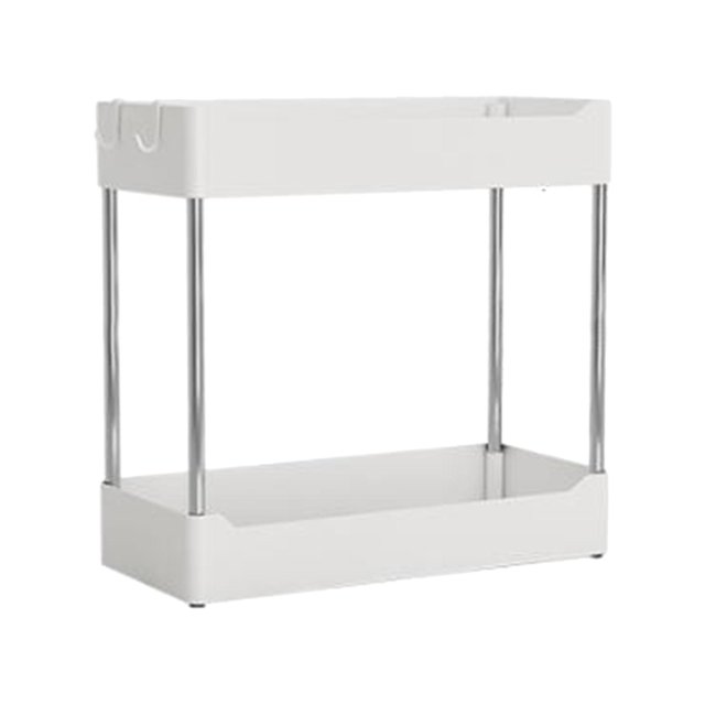 Encimera de baño, bandeja para mostrador, soporte para botellas de , estante de especias de cocina, estante de pie para baño, estante de 2 capas Baoblaze bandeja cosmética