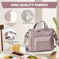 thumbnail image 3 of SYCNB Large Insulated Lunch Tote Bag with Shoulder Strap - Adult Lunch Box for Women Men, Work Lunch Bag with Water Bottle Holder, Pink Purple, 3 of 11