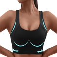 thumbnail image 2 of Bras for Women,High Sports Bra Maximum Support Adjustable Straps for Women Running Yoga Fitness Workout,Sports Bras for Women,Black,M, 2 of 9