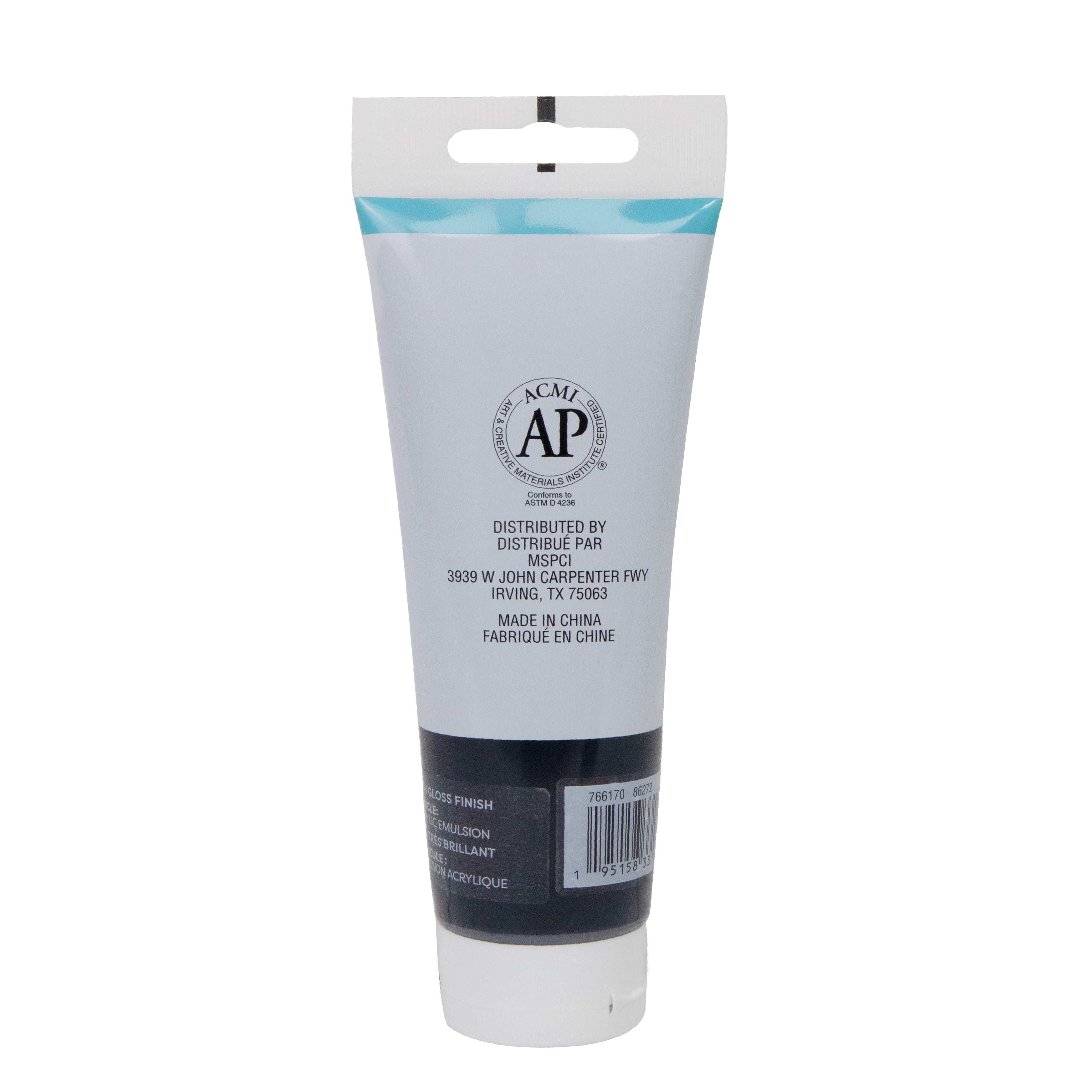 Artist's Loft Heavy Body Acrylic Paint, Extra-High Viscosity High-Gloss Academic Level 1, Black, 4 fl. oz., 12-Pack